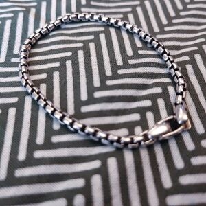 Men's Silver Chain Bracelet